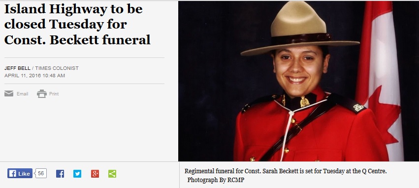 Sarah Beckett Funeral