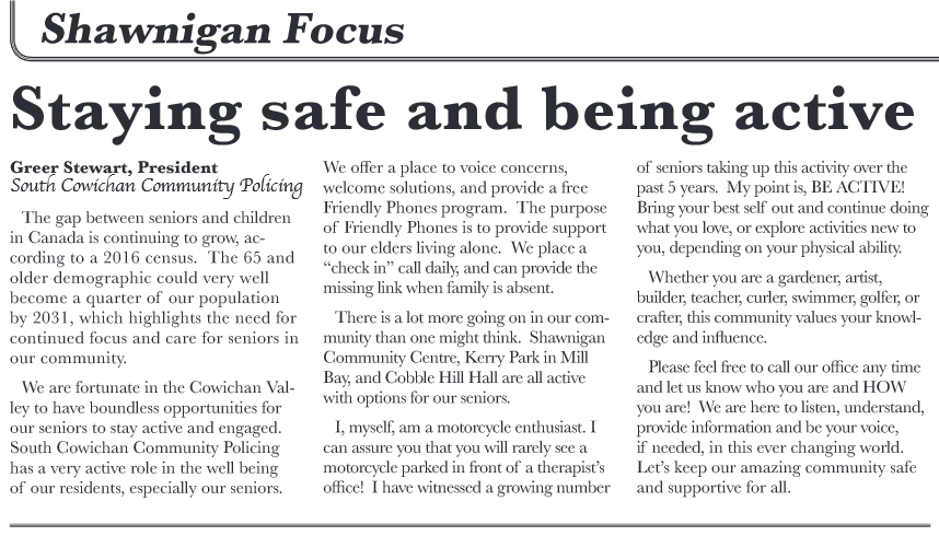 Safer Seniors Focus
