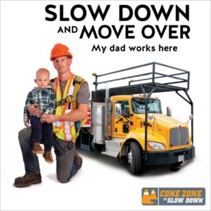Cone Zone 1 Slow Down Move Over