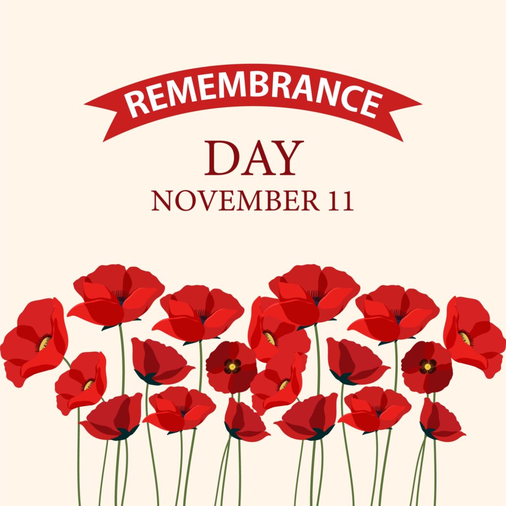 Remembrance day poster design illustration